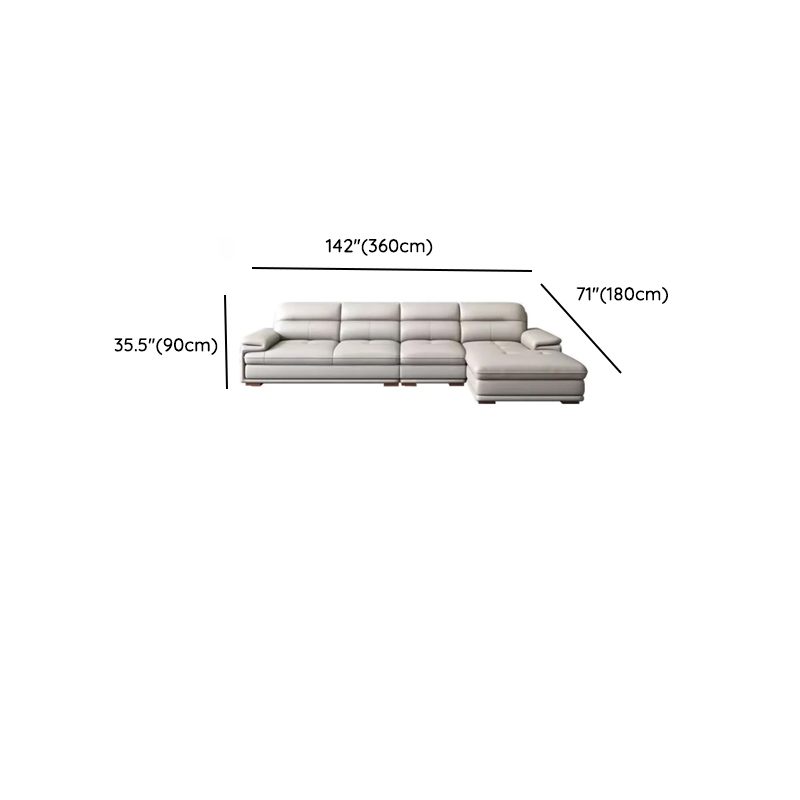 Versatile Straight/L-Shape White Sofa/Sofa Recliner with Horizontal/Right Hand Facing Orientation - image 19