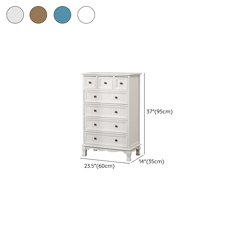 Modern Wooden Bachelor Chest with Vertical Drawers with Drawers - image 16