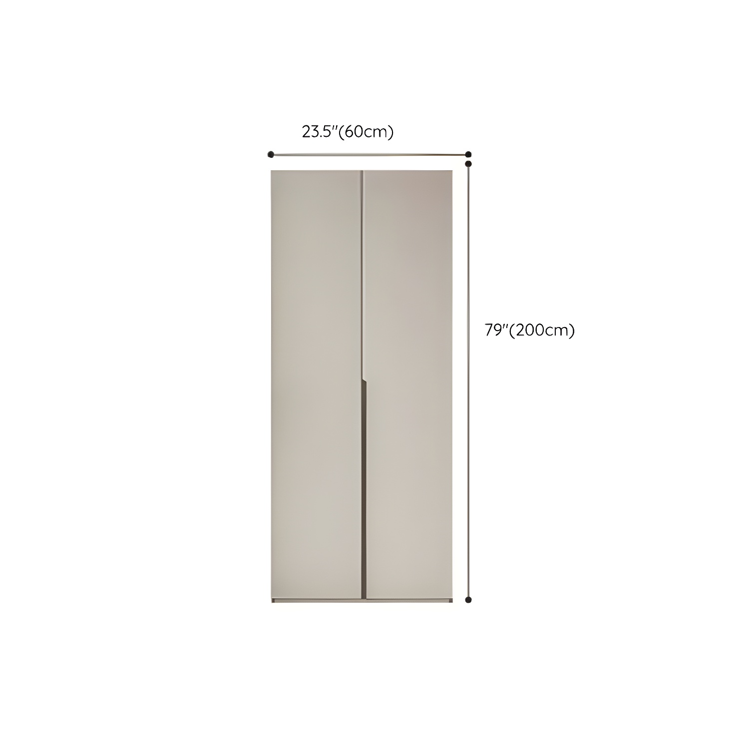 Modern Grey Wood Armoire with Solid Construction and Limited Warranty - image 20