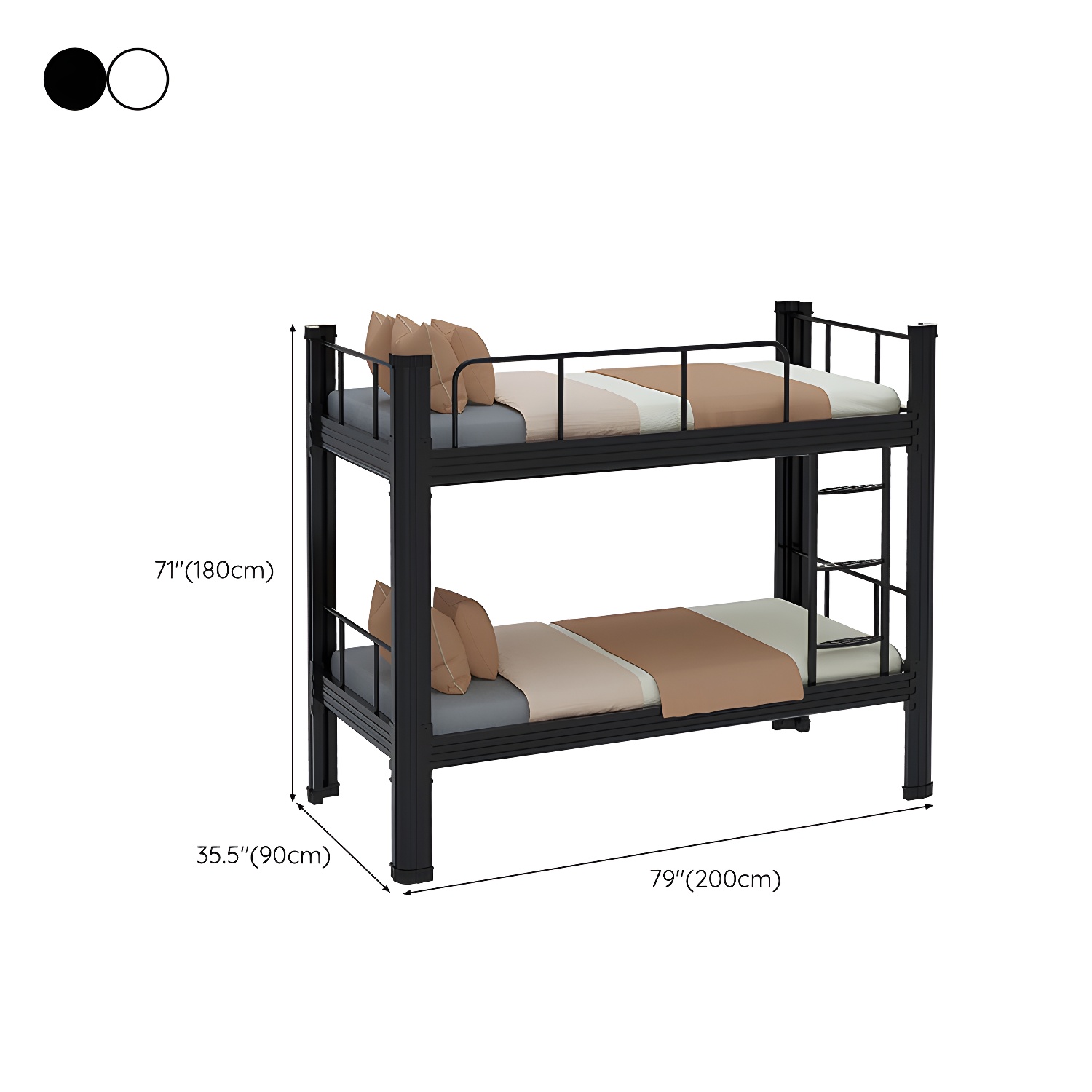 Sleek Iron Frame Modern Bed - Solid Construction and Clean Design for a Restful Sleep - image 12