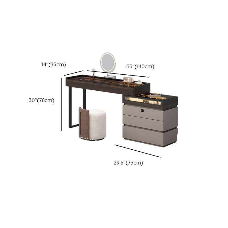 Multi-Purpose Vanity Set with Lighting, Scalable Telescopic Feature, Push-Pull, 2-in-1 Functionality, Adjustable Touch and Brightness - image 14