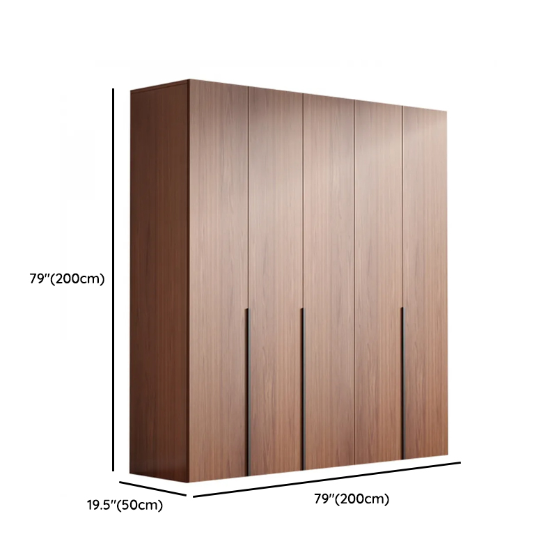 Sepia Minimalist Lumber Independent Cabinet Armoire with Soft Close Door, Interior Shelves, and Hanging Rod - image 13