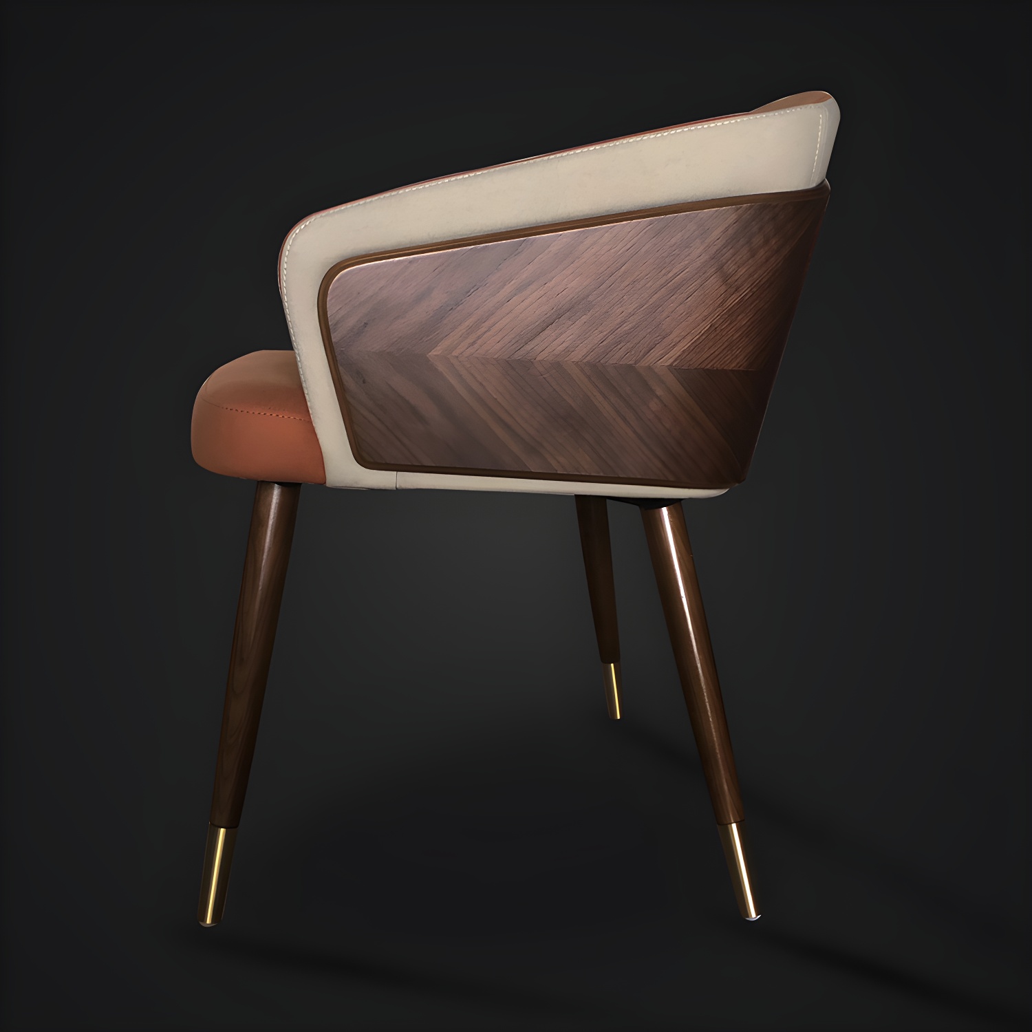 Contemporary Style Wooden Dining Chair Parsons Dining Arm Single Chair - image 9