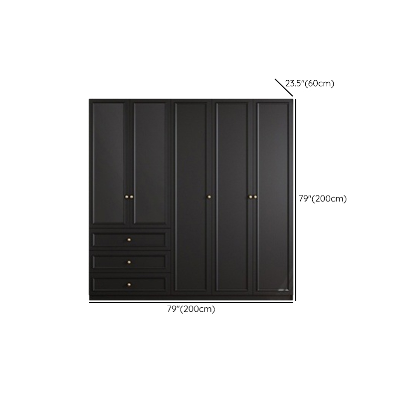 Trendy Lumber Wardrobe Armoire with Soft Close Drawer, Soft Close Door, Interior Shelves, and Hanging Rod - image 9