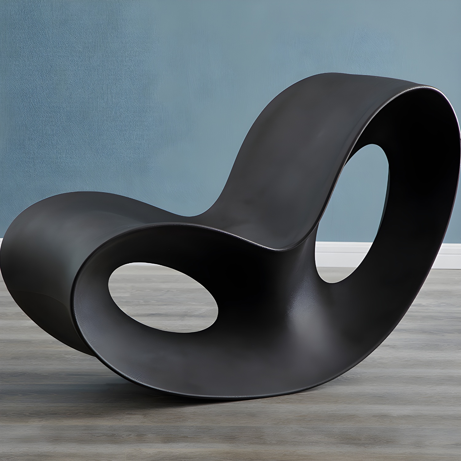 Contemporary Rocking Accent Chair Plastic & Acrylic Rocker Chair