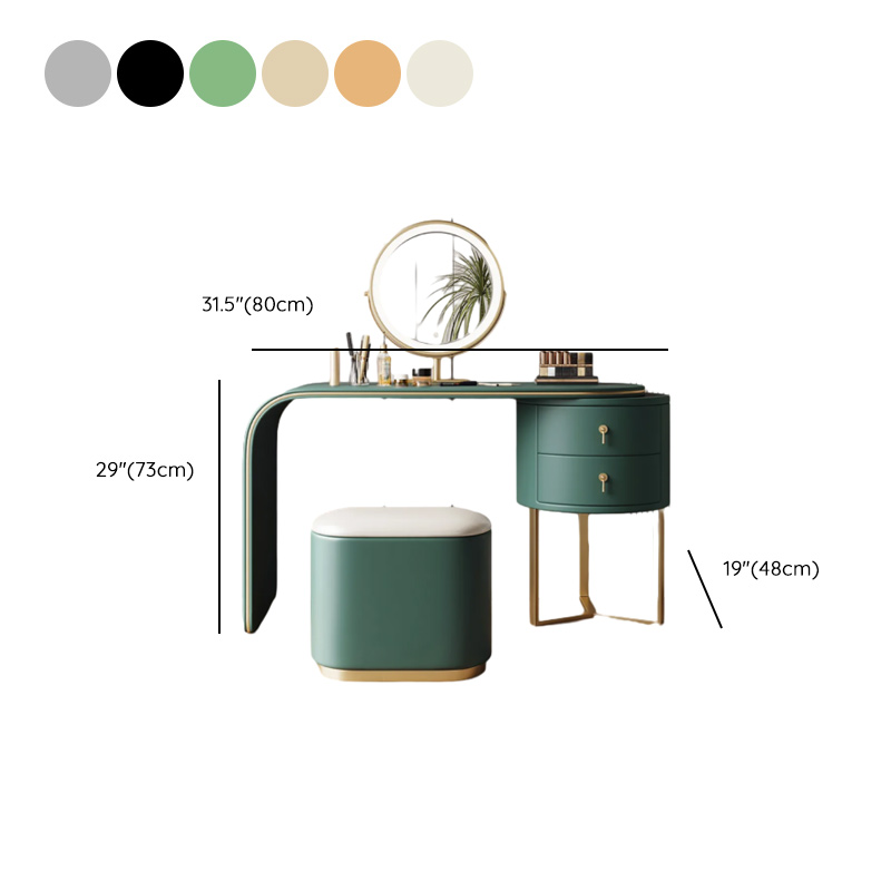 Ink/Lime Green/Citrus Color Scalable Adjustable Brightness Push-Pull Adjustable Touch Vanity Set with Lighting System - image 12