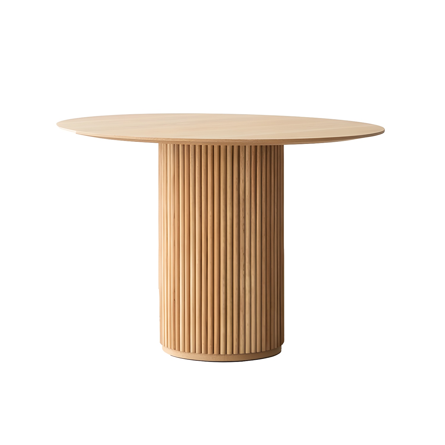 Solid Wood Dining Table Round Modern Pedestal Dining Table for Home Use
