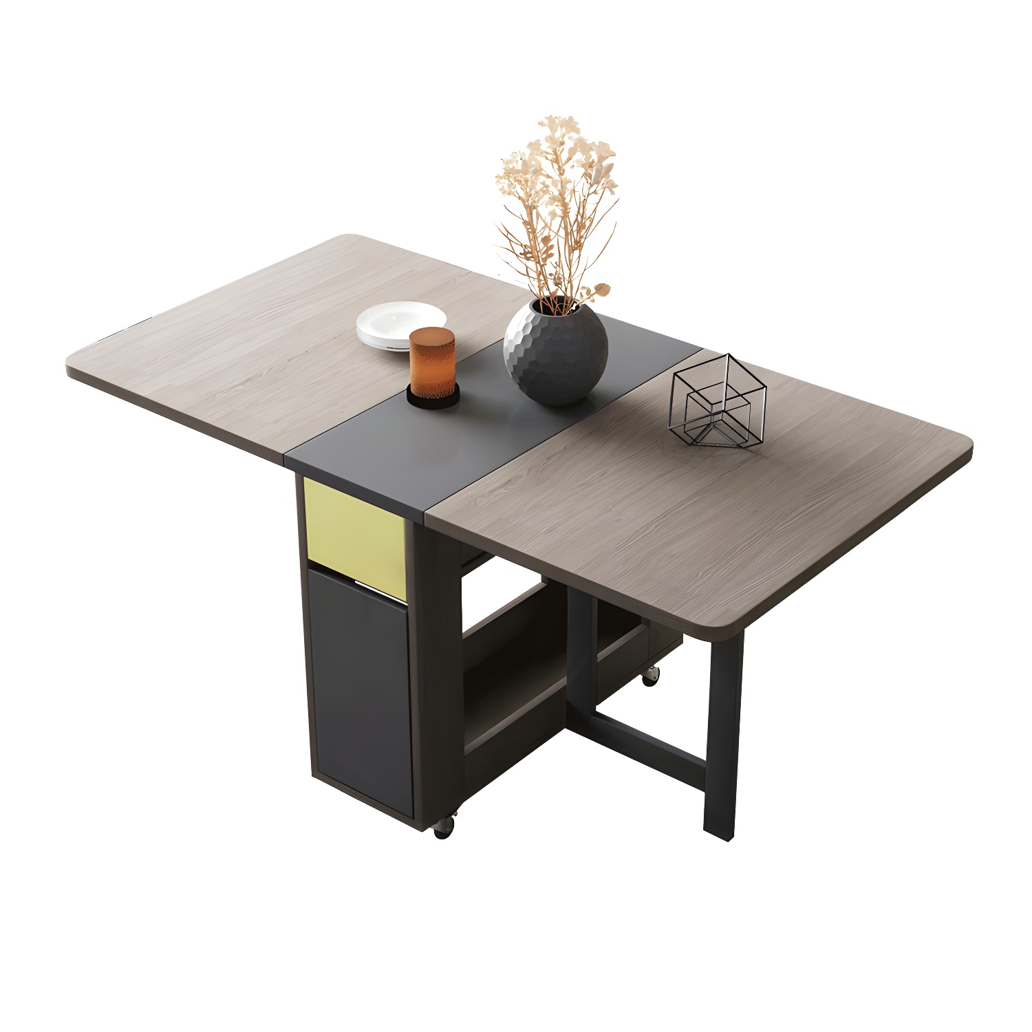 1/3/5/7 Pieces Modern Space-Saving Wood Multi Purpose Dining Set - image 8