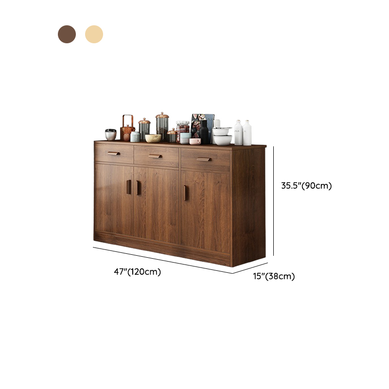 Trendy Narrow Kitchen Cabinet Base with Multiple Drawers and Doors, 2/3 Interior Shelves, Compartment Storage, and Lumber Countertop - image 19