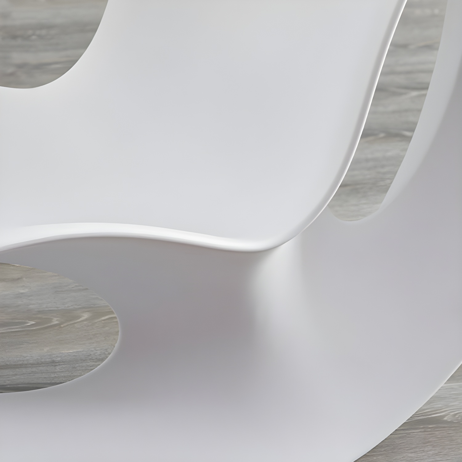 Contemporary Rocking Accent Chair Plastic & Acrylic Rocker Chair - image 19