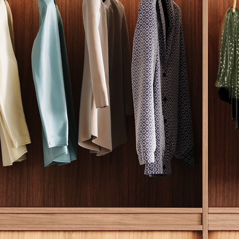 Acorn Minimalist Laminate Independent Wardrobe Closet with Soft Close Drawer, Soft Close Door, and Interior Shelves - image 8