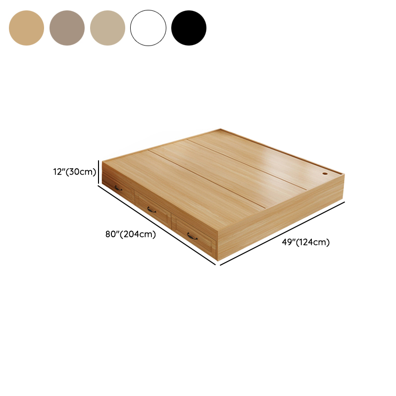 Modern Simple Style Bed Wood No Headboard for Living Room - image 18