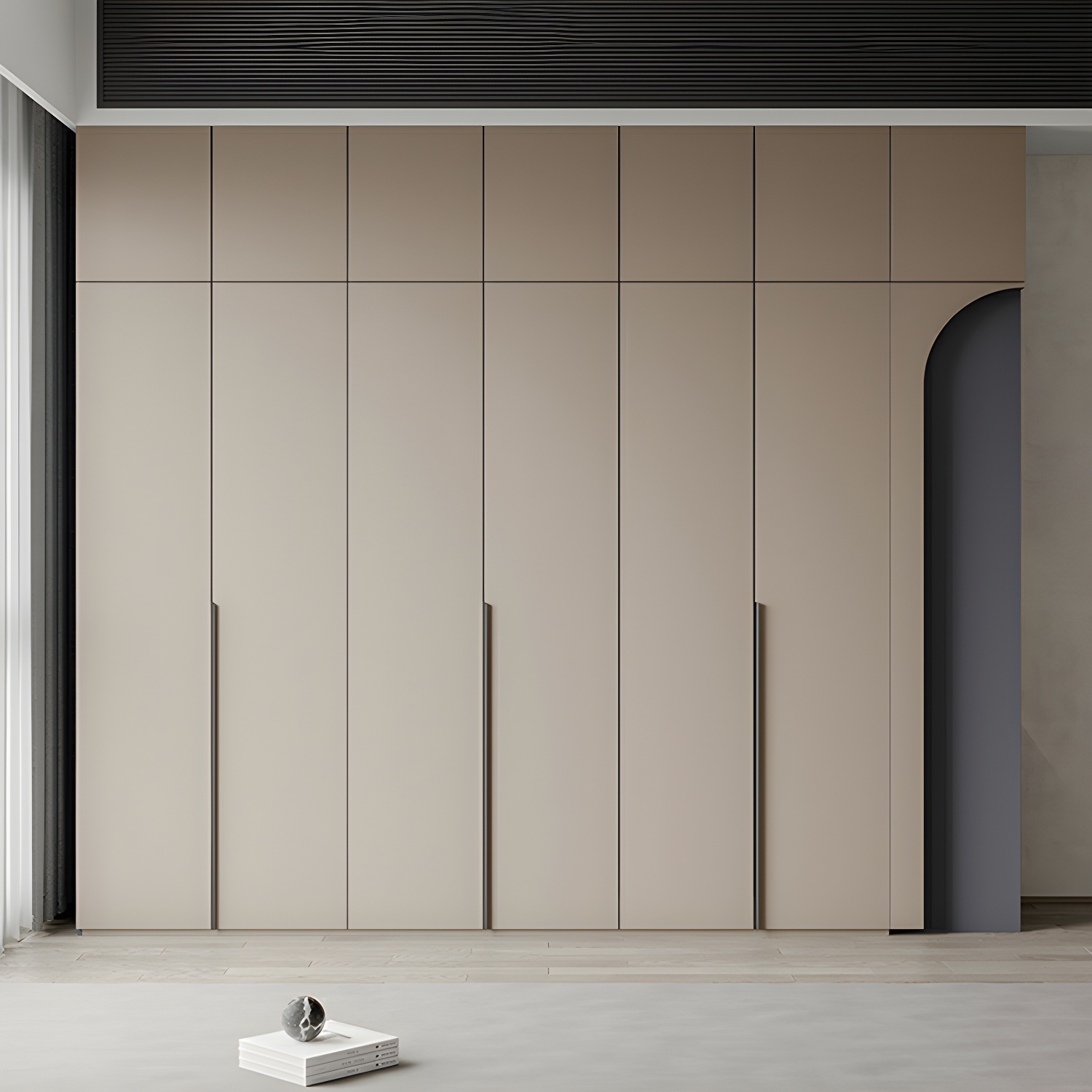 Modern Grey Wood Armoire with Solid Construction and Limited Warranty - image 4