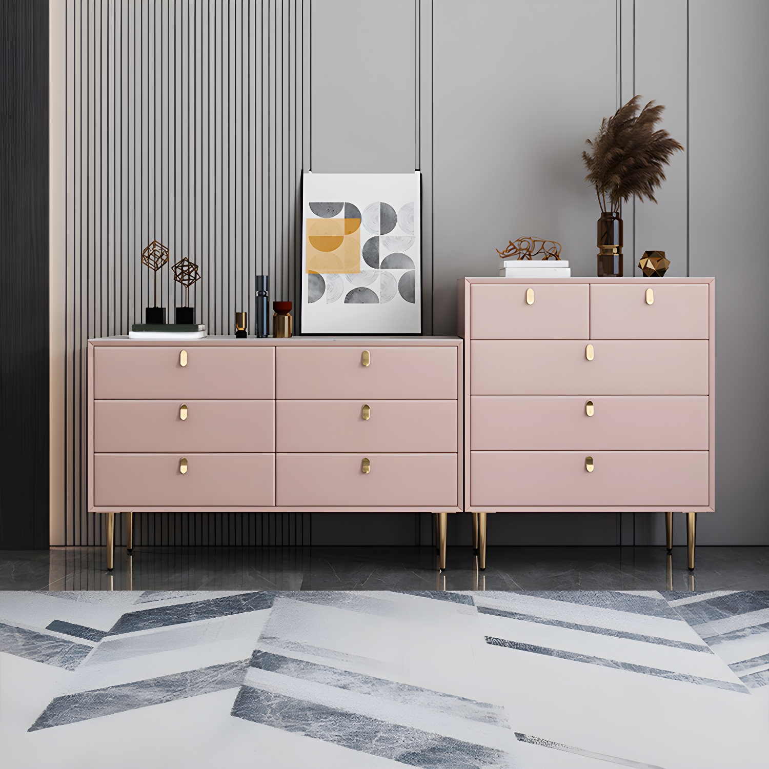 15.6-inch W Storage Chest Classic Glam Dresser with 5/6/7/9 Drawers - image 19