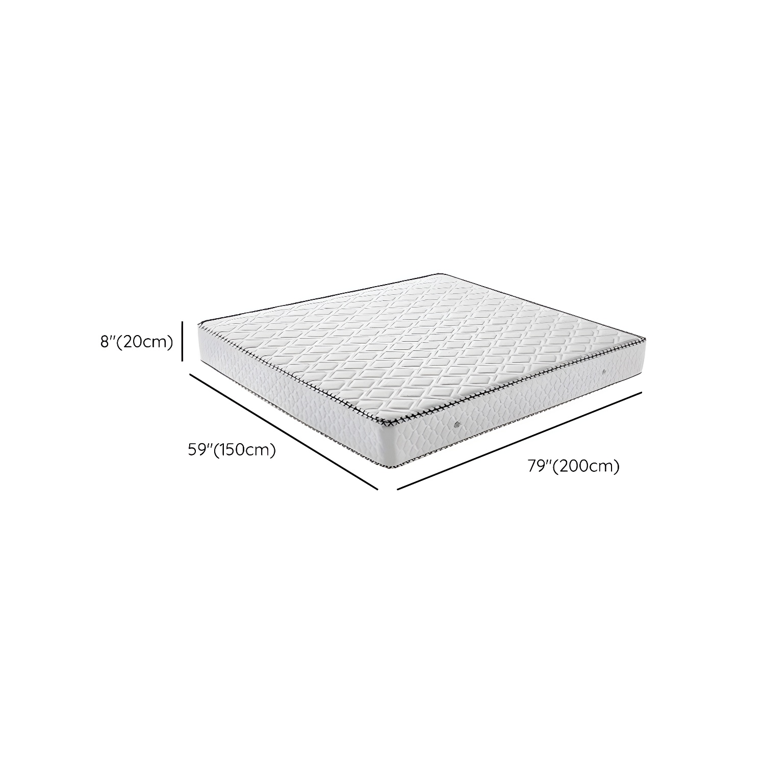 Northern European Solid Wood Bed Frame Mattress Included Panel Bed with Headboard - image 15