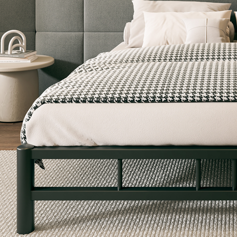 Solid Color Stainless Steel Platform Bed for Bedroom - image 12