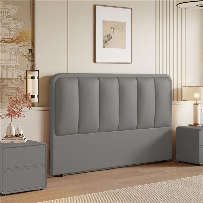 Modern Simple Style Panel Headboard in Natural Wood with No Distressing, Rectangle Shape for Twin XL/Queen/California King Bed, Featuring Sponge Upholstery and Standard Height - image 4