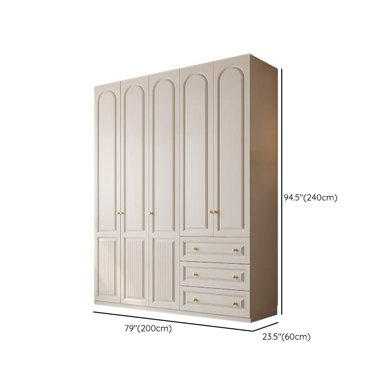 Minimalist Manufactured Wood Independent Almirah with Soft Close Drawer, Interior Shelves, and Clothing Rod - image 21