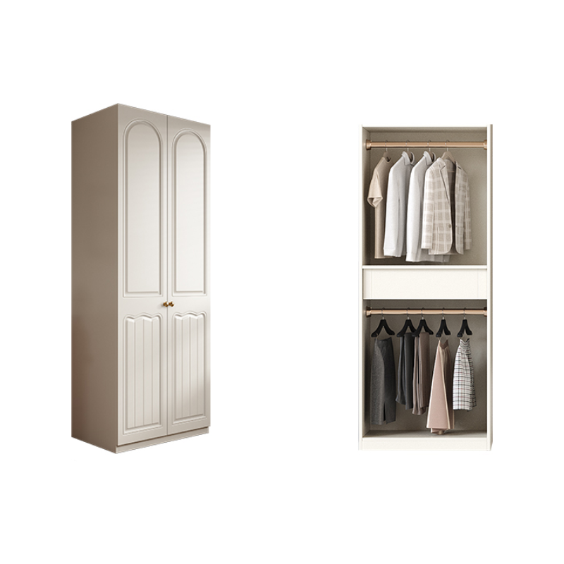 Modern Laminate Standalone Almirah with Compartments, Soft Close Door, and Interior Shelves