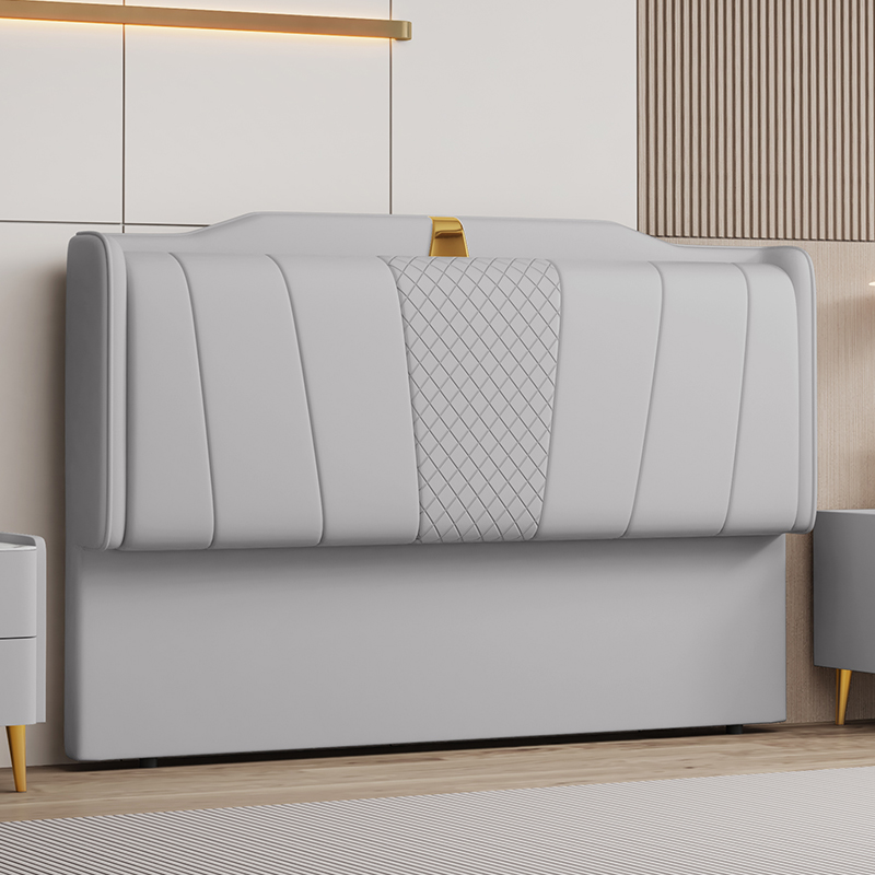 Modish Style Panel Headboard in Pine Wood with No Distressing, Rectangle Shape for Queen/Full/Twin XL Bed, Featuring Sponge Upholstery and Standard Height - image 4