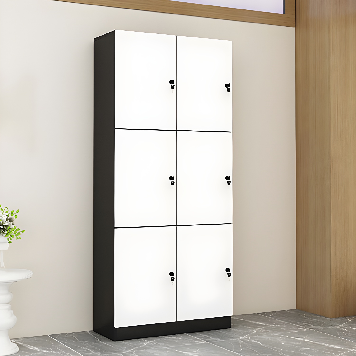 Manufactured Wood Matte Finish Storage Cabinet Modern Cabinet for Bathroom - image 16