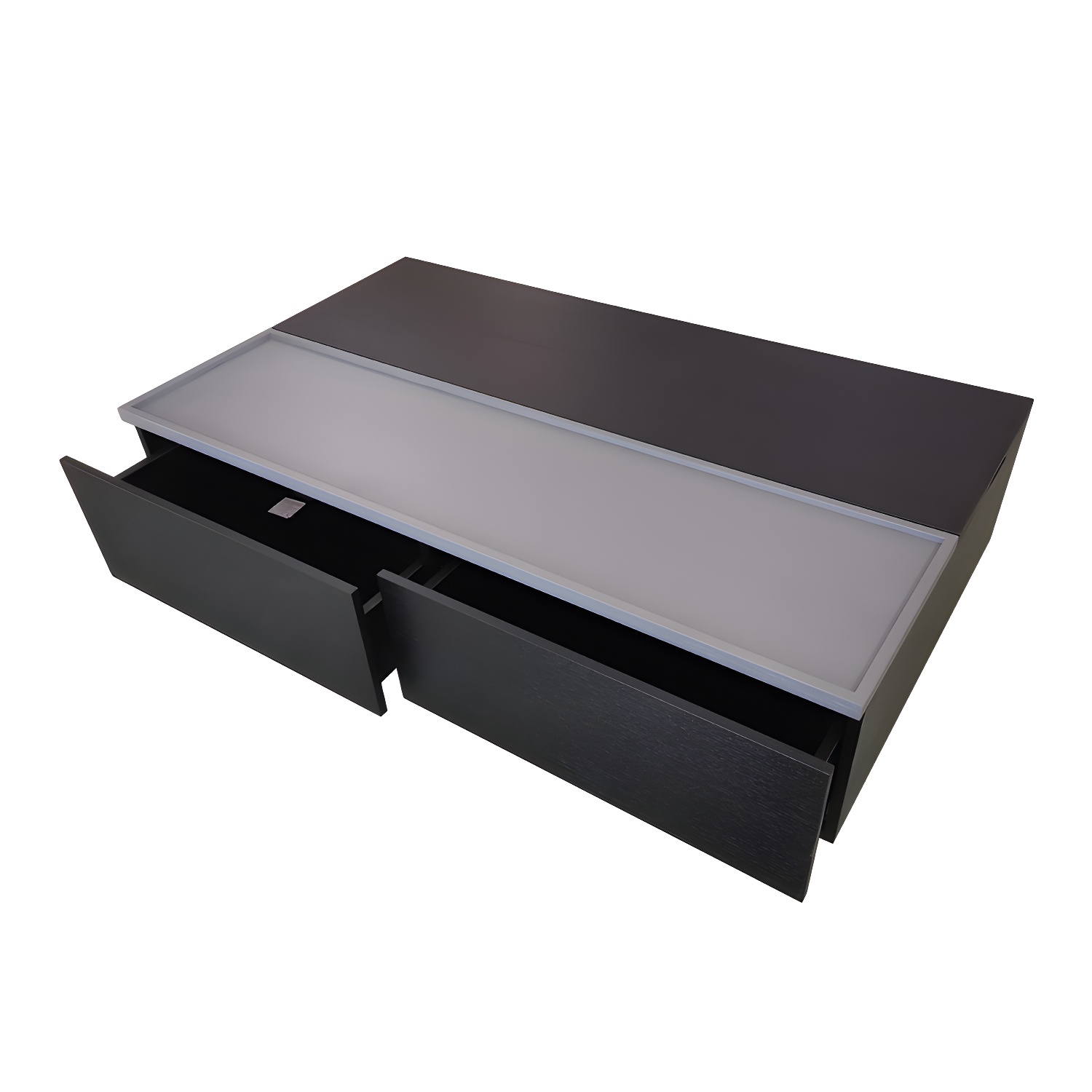 Modern Lift Top Wood Coffee Table with 2 Drawers and Trunk Storage