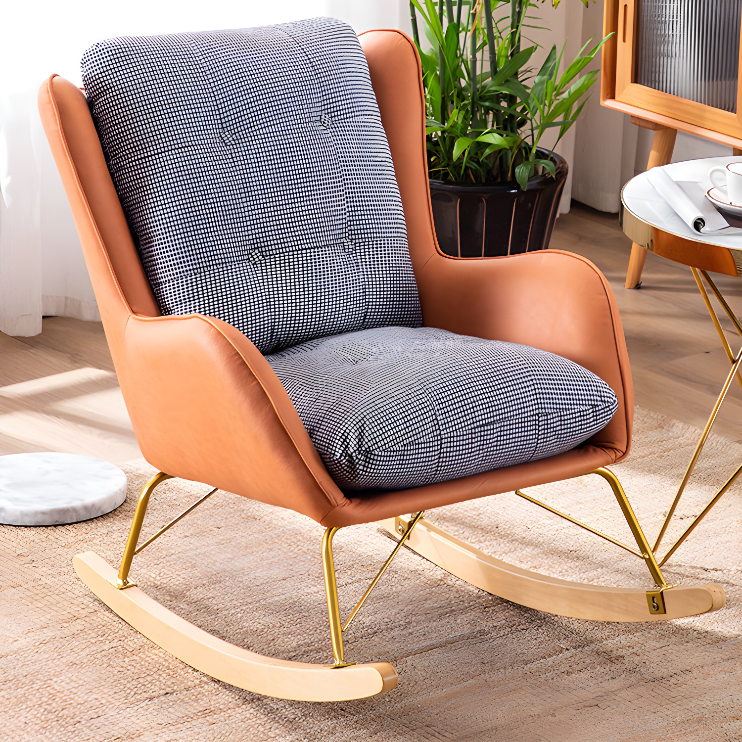Modern Style Lounge Leisure Rocking Chair Home Lazy Sofa Chair - image 10