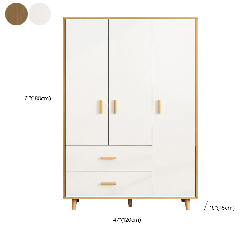 Modern Manufactured Wood Cabinet Armoire with Hanging Rod, Interior Shelves, Soft Close Drawer & Soft Close Door - image 20