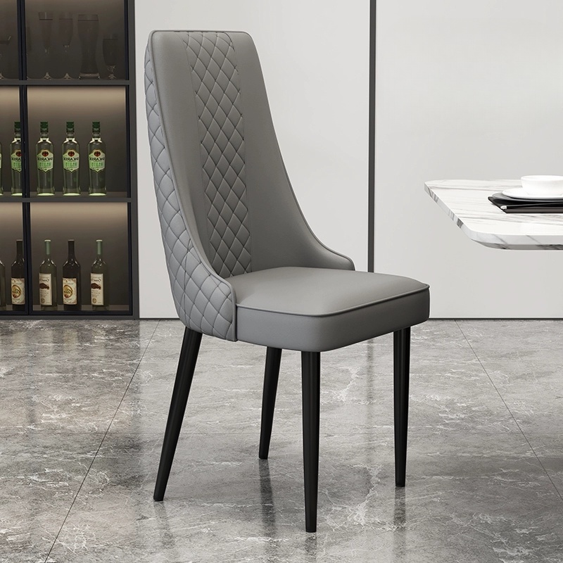 Comfortable and Stylish Faux Leather High Back Upholstered Chair for Kitchen and Dining - image 4