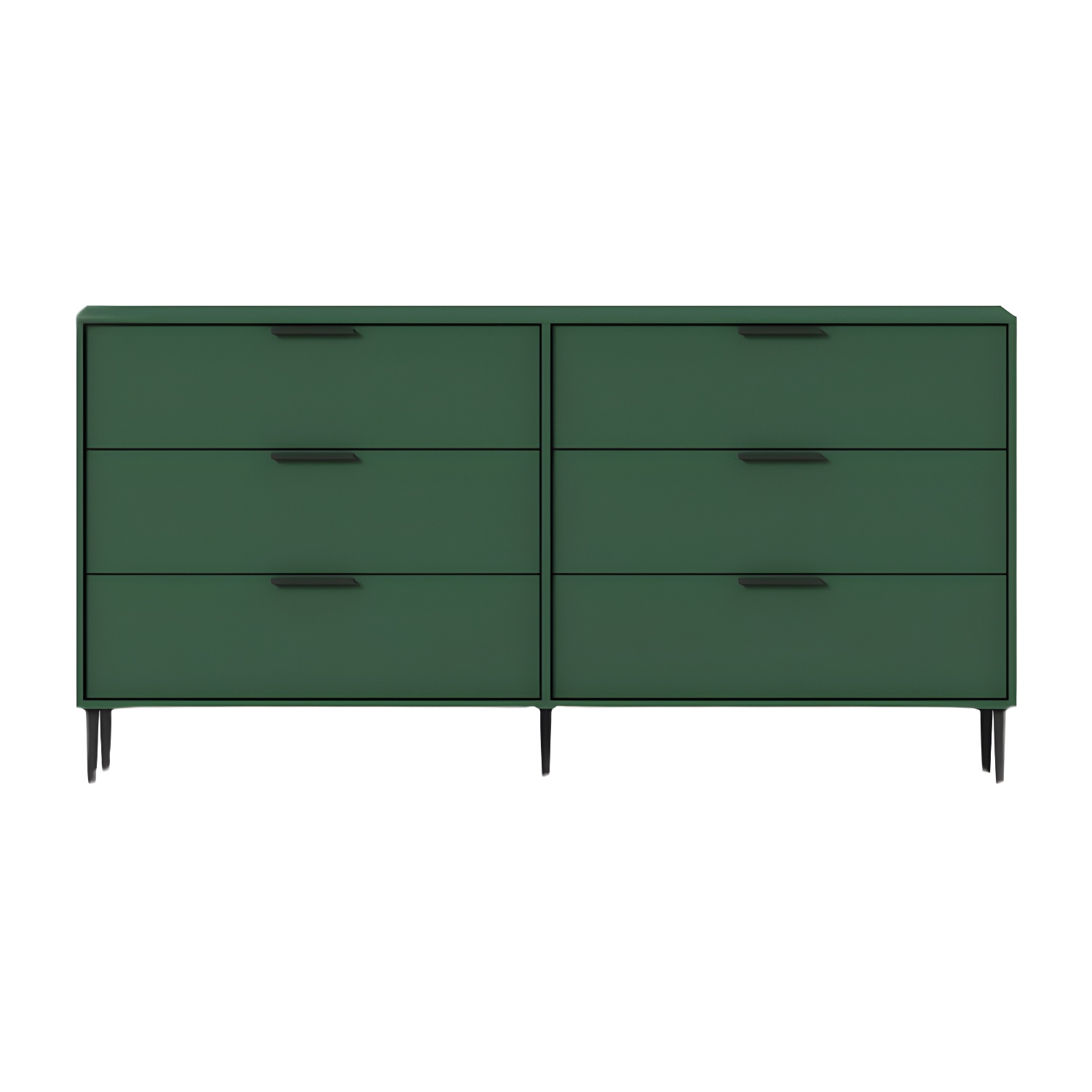 Modern Horizontal Storage Chest Dresser Wooden Storage Chest with Drawers - image 9