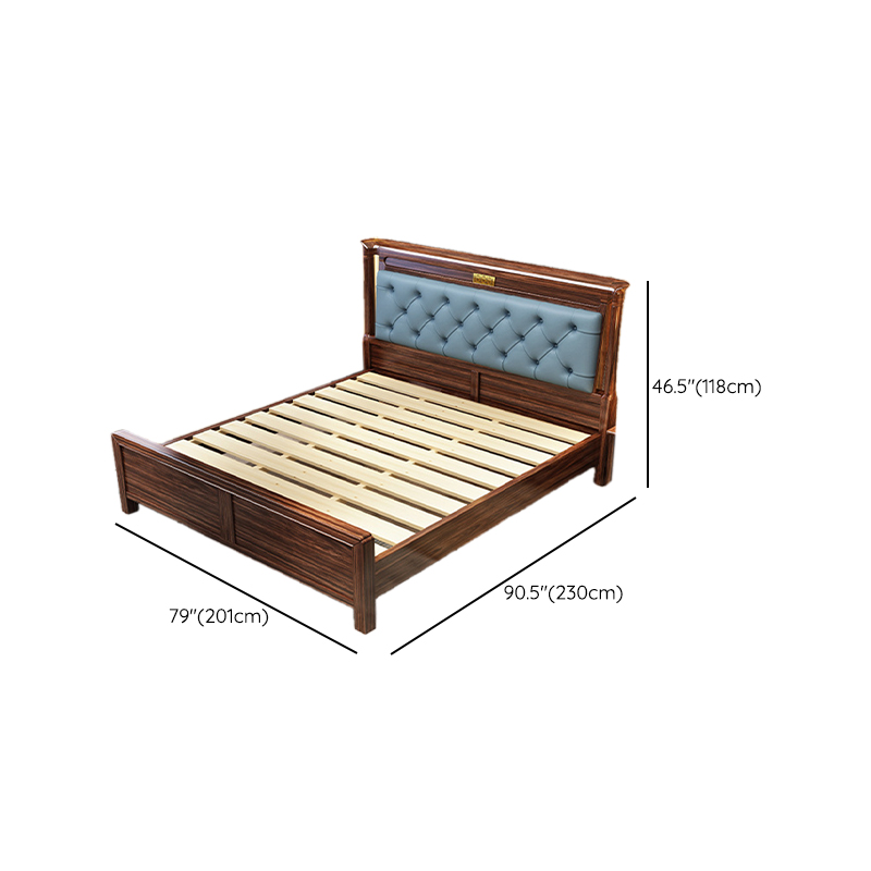 Lumber Solid Color Framed Storage Bed Frame/Pallet Bed Frame with Decorative-stitched Headboard for Living Room - image 11