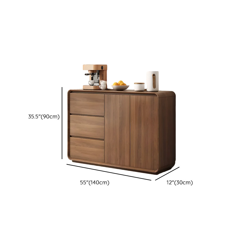 Ground Detached Cocoa Worktop Sideboard with Kitchen Gadget Storage for Culinary Space - image 16