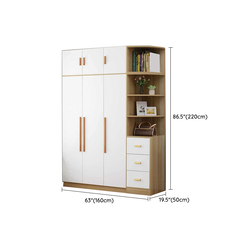 Modern Manufactured Wood Cabinet Armoire with Interior Shelves, Clothing Rod and Soft Close Door - image 23