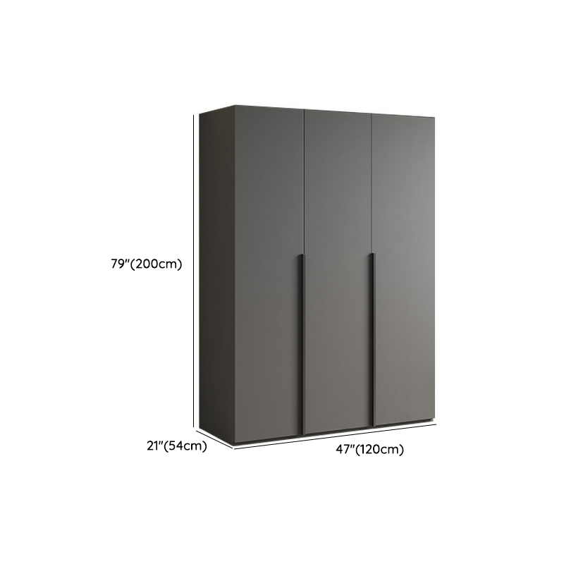 Modern Light Gray Wardrobe Closet Timber Soft Close Drawer Soft Close Door Interior Shelves - image 10