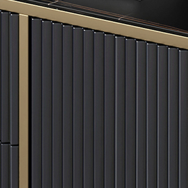 Glam Wood Sideboard Credenza with Cabinets and Drawers Assembly 40cm Width x 90cm Height - image 11