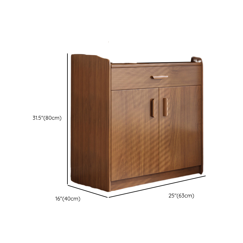 Modish Sideboard/Microwave Shelf Cabinet with Multiple Drawers, Narrow Size, 1 to 3 Shelves, Larder Storage, Timber Countertop, and Various Doors - image 11