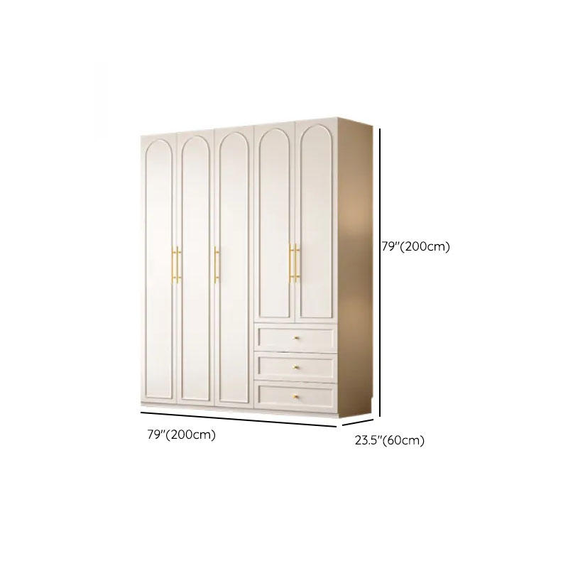 Chalk Modern Wooden Standalone Almirah with 3-Drawer/6-Drawer, Soft Close Door, and Interior Shelves - image 10