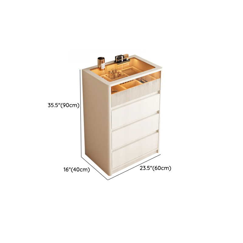 Chalk Art Deco Timber Console Dresser/Bachelor Chest with 6/8/3 Drawers, Horizontal/Vertical Orientation, LED Lights - image 14