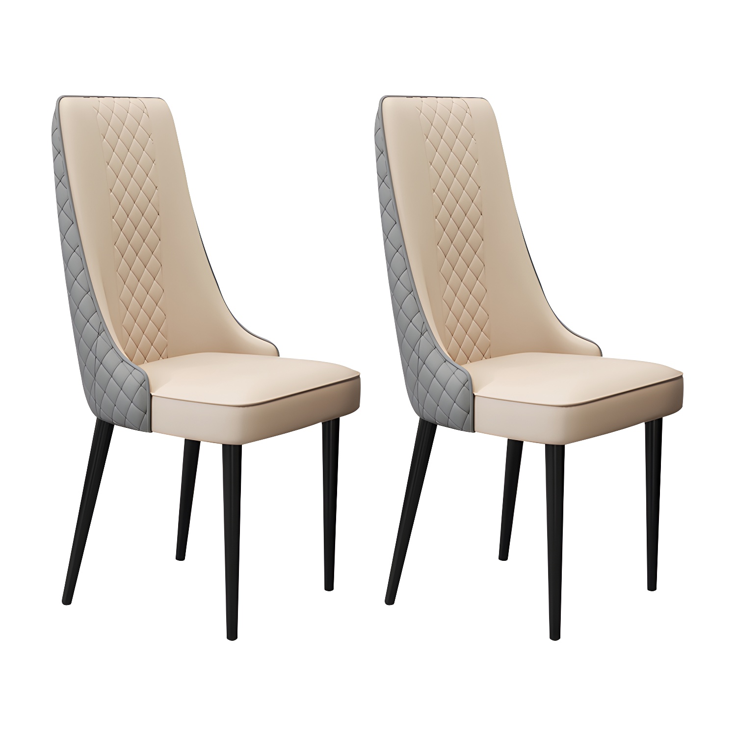 Glam Style Side Chair Leather Parsons Indoor Dining Chair for Living Room - image 8