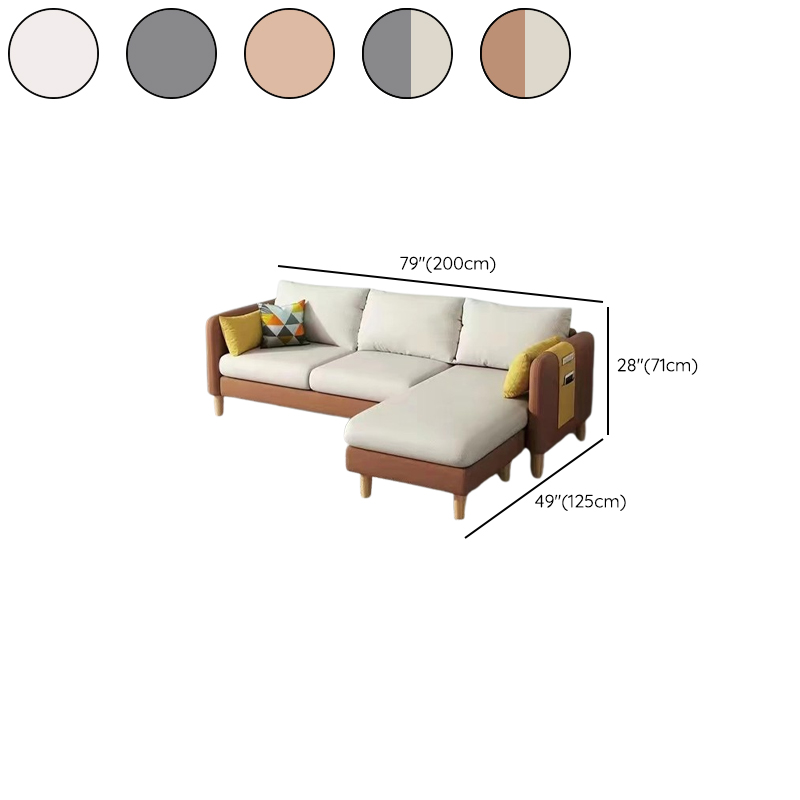 Modern L-Shape Reversible Sofa Recliner with Pine Frame and Storage - image 24
