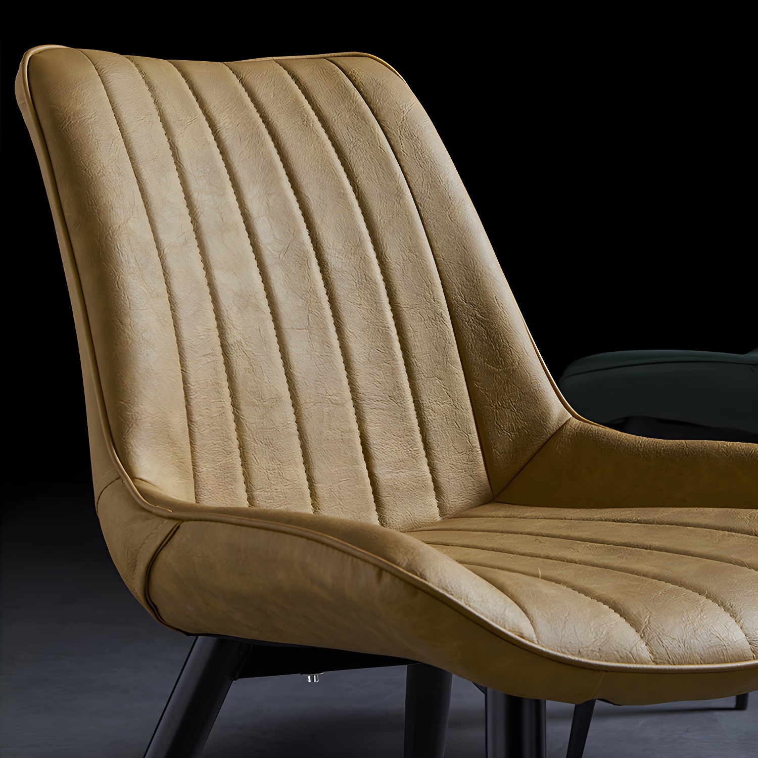Scandinavian Leather Restaurant Side Chair Matte Finish Parsons Dining Chair - image 19