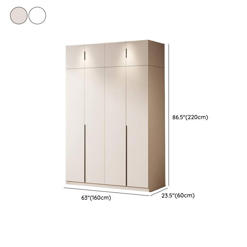 Minimalist Manufactured Wood Independent Wardrobe Closet with Soft Close Door, Interior Shelves, and Clothing Rod - image 17