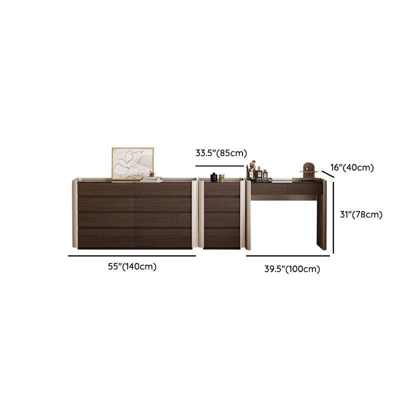 Auburn Multi-Purpose Vanity Set with 10 Drawers, Lighting, and 2-in-1 Functionality - image 11