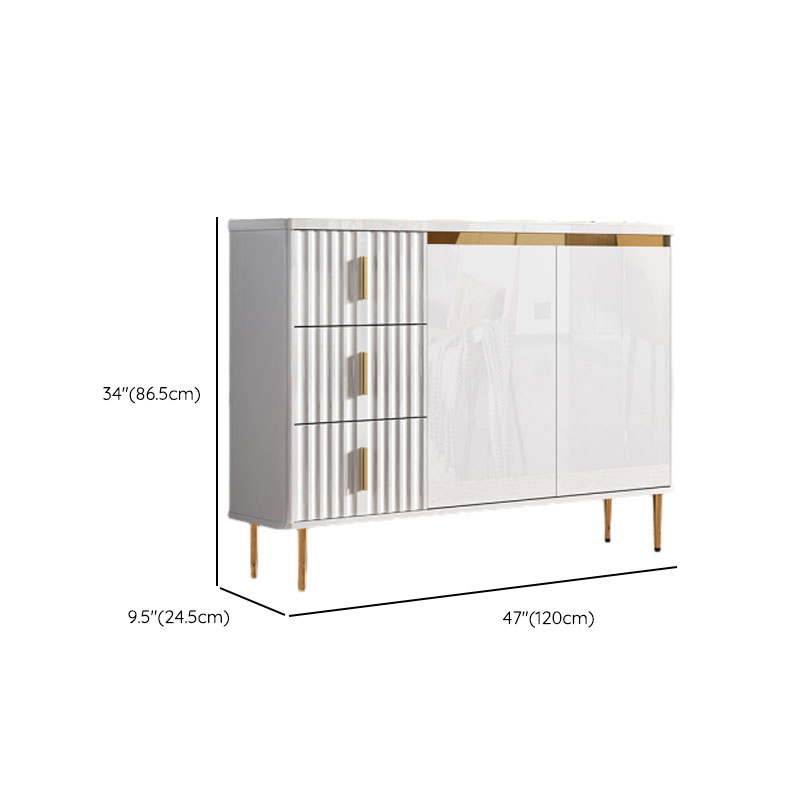 Luxurious Chalk Stone Standard Flooring Sideboard with 3 Doors & Variable Shelf - image 21