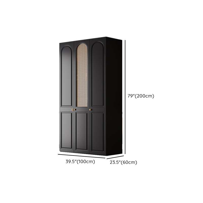 Modish Wood Independent Wardrobe Armoire with Compartments, Soft Close Door, and Interior Shelves - image 17