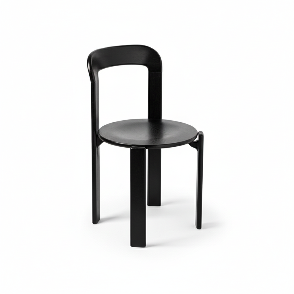 Scandinavian Natural Wood Armless Kitchen Chair 15.3inch Wide Non-Swivel 1 Piece - image 22