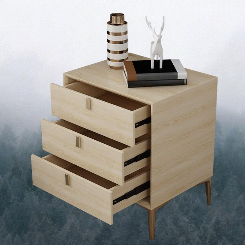 Modern Lumber Nightstand With Drawer Storage & Leg, 3 Drawers/2 Drawers - image 16