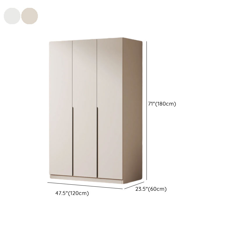 Modish Wooden Independent Armoire Cabinet with Interior Shelves and Clothing Rod - image 8