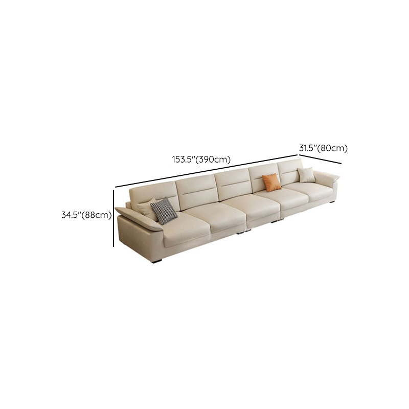 Straight Horizontal 5 Person Memory Foam Filled Sofa Couch with Decorative-stitched Tufting - image 14