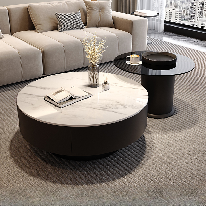 Orbicular Nested Board Game Coffee Table with 1 Drawer for Foyer - image 5